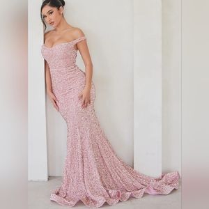 Faahion Nova Alora sequin Maxi gown